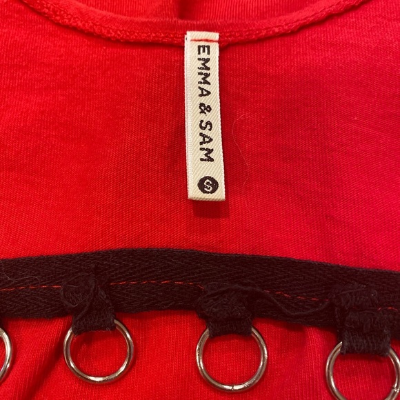 LF Chained Red Tank - Picture 2 of 2